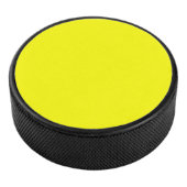 Neon Geel Stevige Kleur | Klassiek Hockey Puck (3/4)