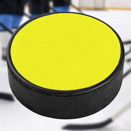 Neon Geel Stevige Kleur | Klassiek Hockey Puck