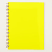 Neon Geel Stevige Kleur | Klassiek Planner (Voorkant)