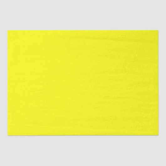Neon Geel Stevige Kleur | Klassiek Tissuepapier (Voorkant)