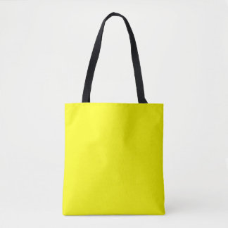 Neon geel tote bag