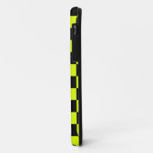 Neon Geel Zwart Geruit Schaakbord  Case-Mate iPhone Case (Achterkant/links)