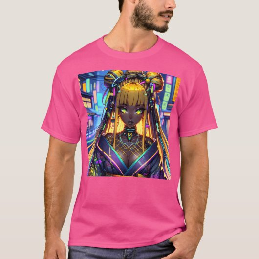 Neon Geisha Glamour T-shirt (Voorkant)