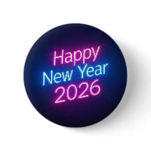 Neon Gekleurd 2026 Jaar Badge