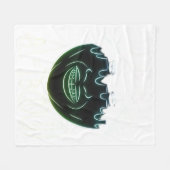 Neon gekleurd kunstwerk - Peekabo Fleece Deken (Voorkant (Horizontaal))