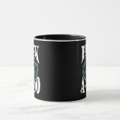 Neon gekleurd kunstwerk - Peekabo Mok (Midden)