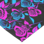 Neon Gekleurde Rozen Tafelkleed (Gekanteld)