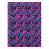 Neon Gekleurde Rozen Tafelkleed (Voorkant)
