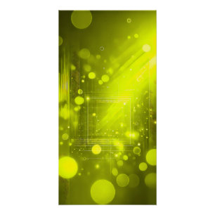 Neon Gele Geometrische Lichtportaal Perfect Poster
