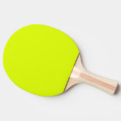 Neon gele vaste kleur tafeltennisbatje (Zijkant)