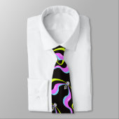 Neon Geluidsgolf Stropdas (Gebonden)