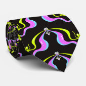 Neon Geluidsgolf Stropdas (Opgerold)
