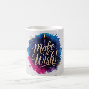 Neon Gelukkig Verjaardag Ontwerp Koffiemok