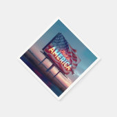 Neon gemaakt in Amerika Billboard Servet (Hoek)