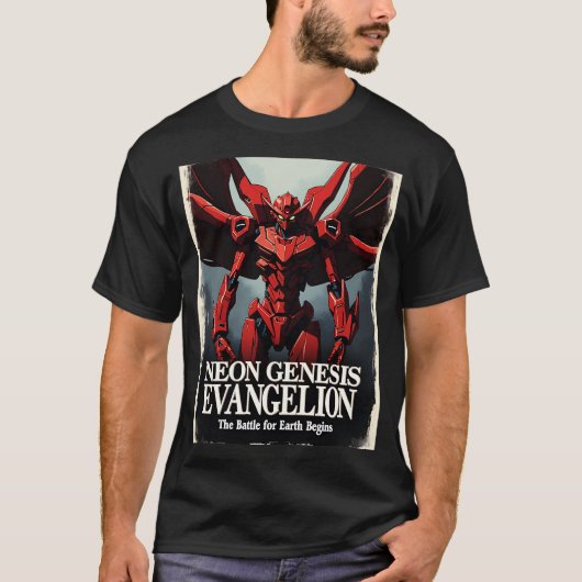 Neon Genesis Evangelion De Strijd T-shirt (Voorkant)