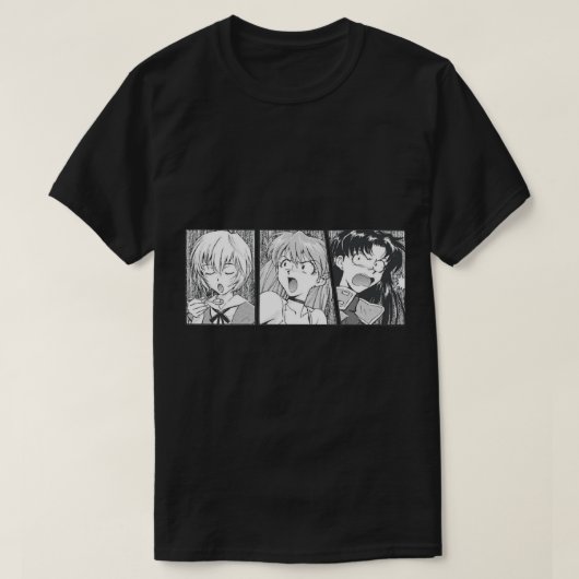 Neon Genesis Evangelion Girls Rei, Misato, Asuka T-shirt (Design voorkant)