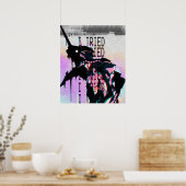 Neon Genesis Evangelion Unit One I Tried Poster (Keuken)