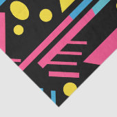 Neon Geo Modern Blast Kleurrijke geometrische patr Tissuepapier (Detail)