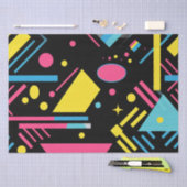 Neon Geo Modern Blast Kleurrijke geometrische patr Tissuepapier (Craft)