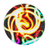 Neon Geometric Art Design voor uw behoeften Snijplank (Voorkant)