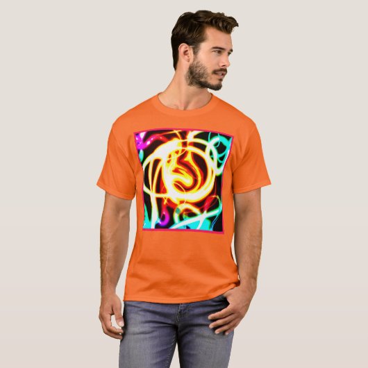 Neon Geometric Art Design voor uw behoeften T-shirt (Voorkant volledig)