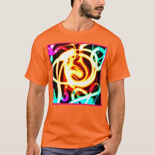 Neon Geometric Art Design voor uw behoeften T-shirt (Voorkant)