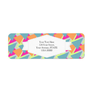 Neon Geometric Pattern van 80 Etiket