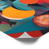 Neon Geometrie Symfonie Poster (Hoek)