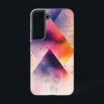 Neon geometrie telefoonhoesje samsung galaxy hoesje<br><div class="desc">Heldere geometrische vormen in neon roze en paars creëer een gedurfde,  futuristische look met energieke flair.</div>