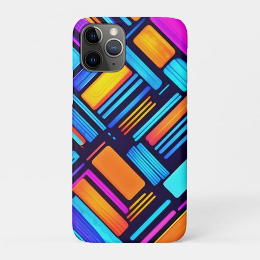 Neon geometrisch Abstract Case-Mate iPhone Case (Achterkant)