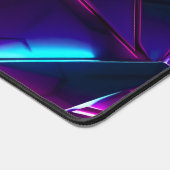 Neon Geometrisch Abstract Futuristisch Cyberpunk Bureaumat (Hoek)