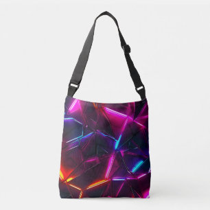 Neon Geometrisch Abstract Futuristisch Cyberpunk Crossbody Tas