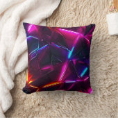 Neon Geometrisch Abstract Futuristisch Cyberpunk Kussen (Deken)
