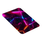 Neon Geometrisch Abstract Futuristisch Cyberpunk Magneet (Rechterzijde)