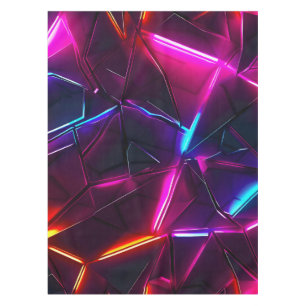 Neon Geometrisch Abstract Futuristisch Cyberpunk Tafelkleed