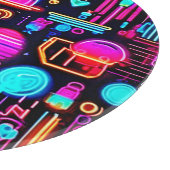 Neon geometrisch Abstract Snijplank (Hoek)