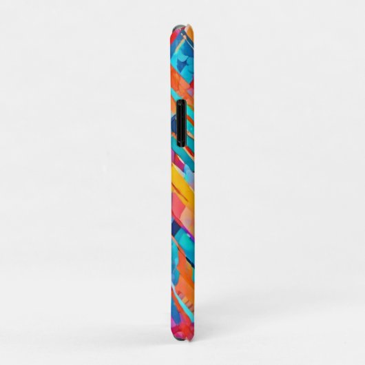 Neon geometrisch droomlandschap Case-Mate iPhone case (Achterkant/rechts)