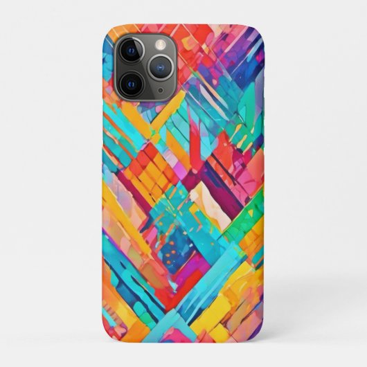 Neon geometrisch droomlandschap Case-Mate iPhone case (Achterkant)