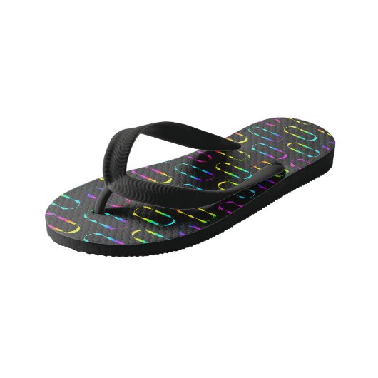 Neon geometrisch kinder teenslippers (Schuin)
