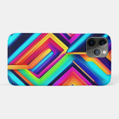 Neon geometrische Abstracte kunst Case-Mate iPhone Case (Achterkant (horizontaal))