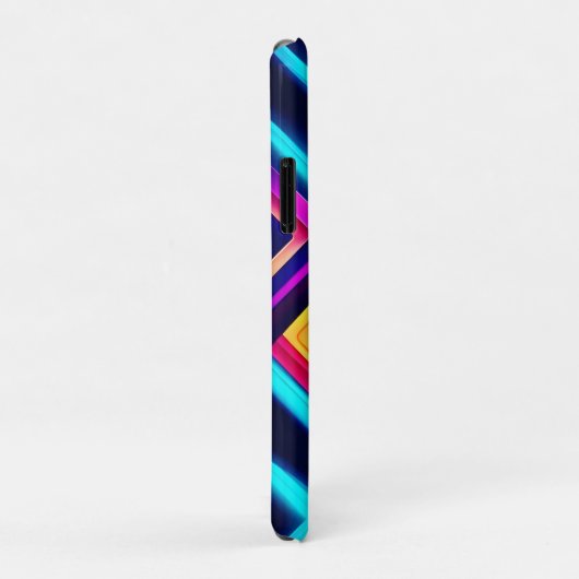 Neon geometrische Abstracte kunst Case-Mate iPhone Case (Achterkant/rechts)