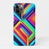 Neon geometrische Abstracte kunst Case-Mate iPhone Case (Achterkant)