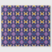 Neon geometrische abstractie cadeaupapier (Vlak)