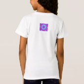 neon geometrische bloem t-shirt (Achterkant)