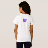 neon geometrische bloem t-shirt (Achterkant volledig)
