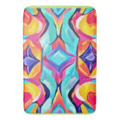 Neon geometrische fusie kunst badmat (Voorkant Verticaal)