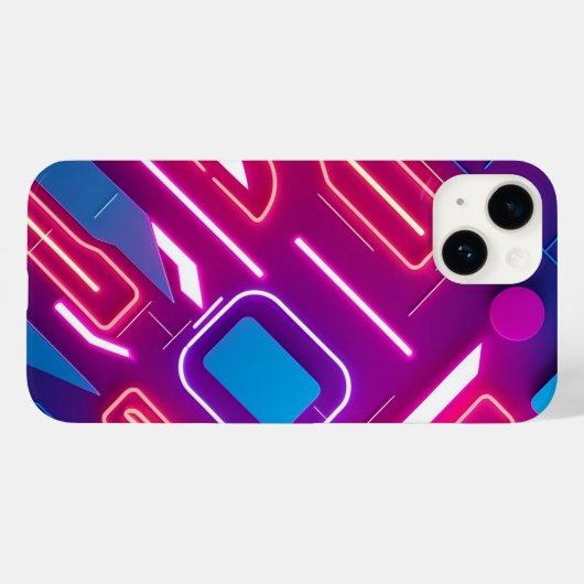 Neon Geometrische Gloed Case-Mate iPhone Case (Achterkant (horizontaal))