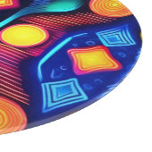 Neon geometrische mandala kunst snijplank (Hoek)