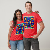 Neon geometrische mandala kunst t-shirt (Unisex)