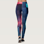 Neon Geometry Aangepaste Leggings (Achterkant)